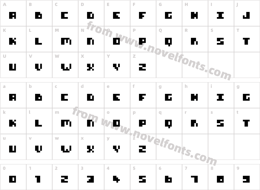 HIWEBTCharacter Map