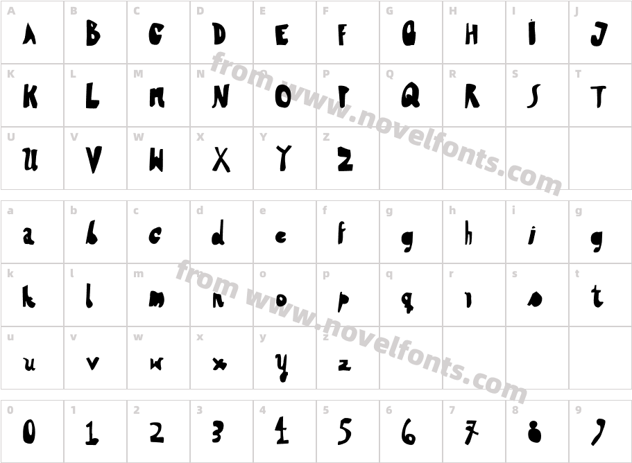 HVDSteinzeit-FillInCharacter Map