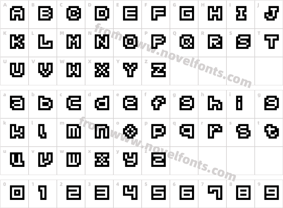 HachicroCharacter Map