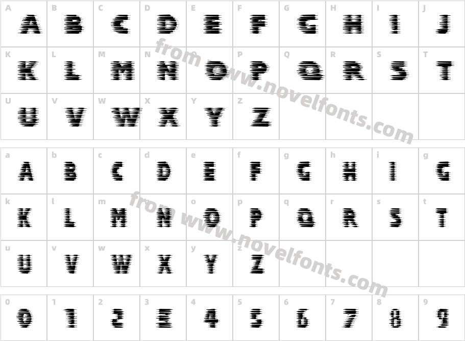 HalcionCharacter Map