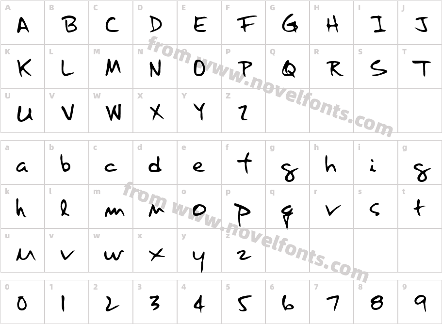 HaleysHand-PlainCharacter Map