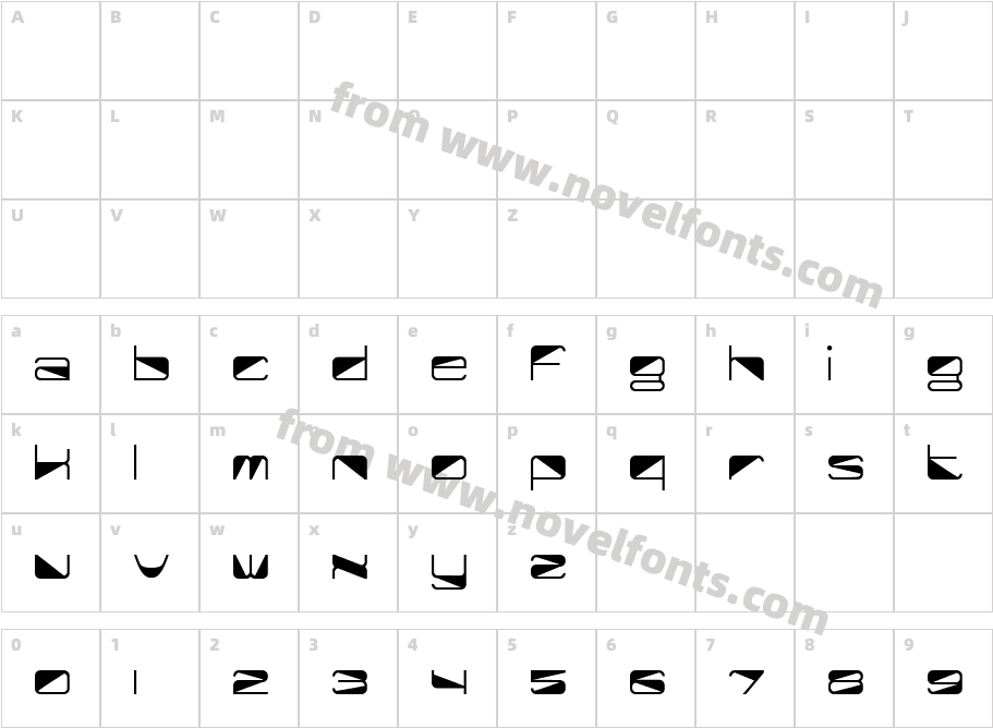 Half CutCharacter Map