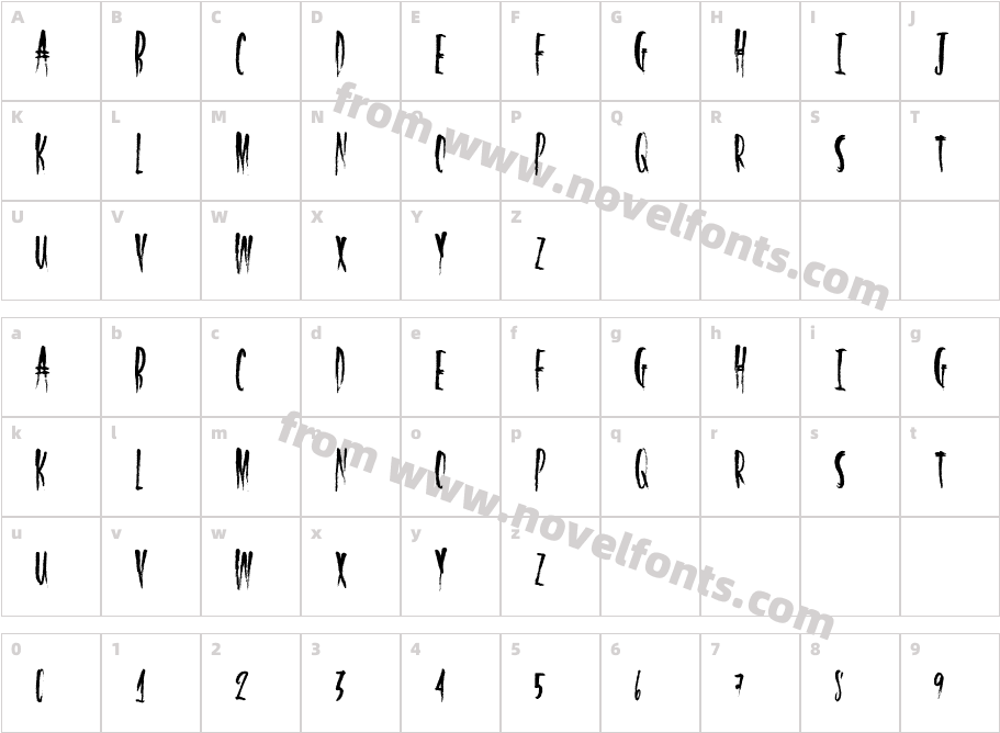 HalfLightCharacter Map