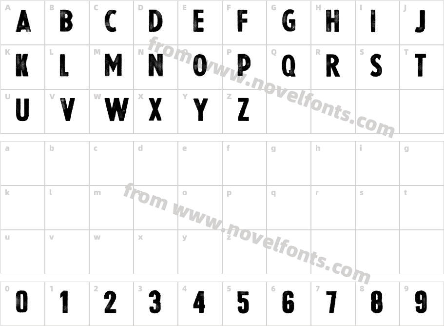 Halftoned BackupCharacter Map