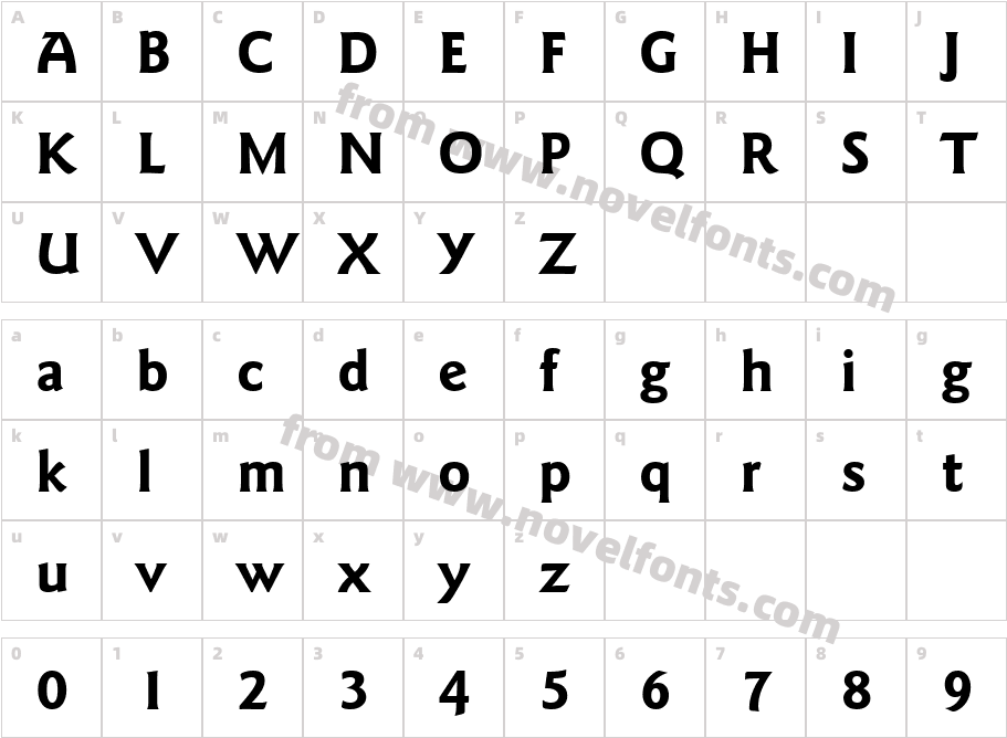 076-CAI978Character Map