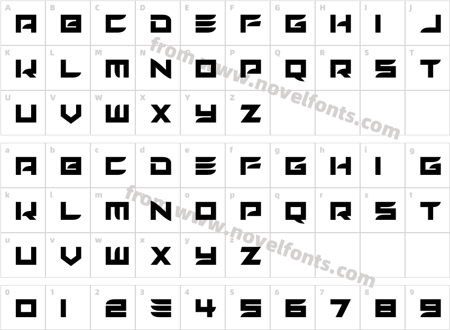 Alien NightmareCharacter Map