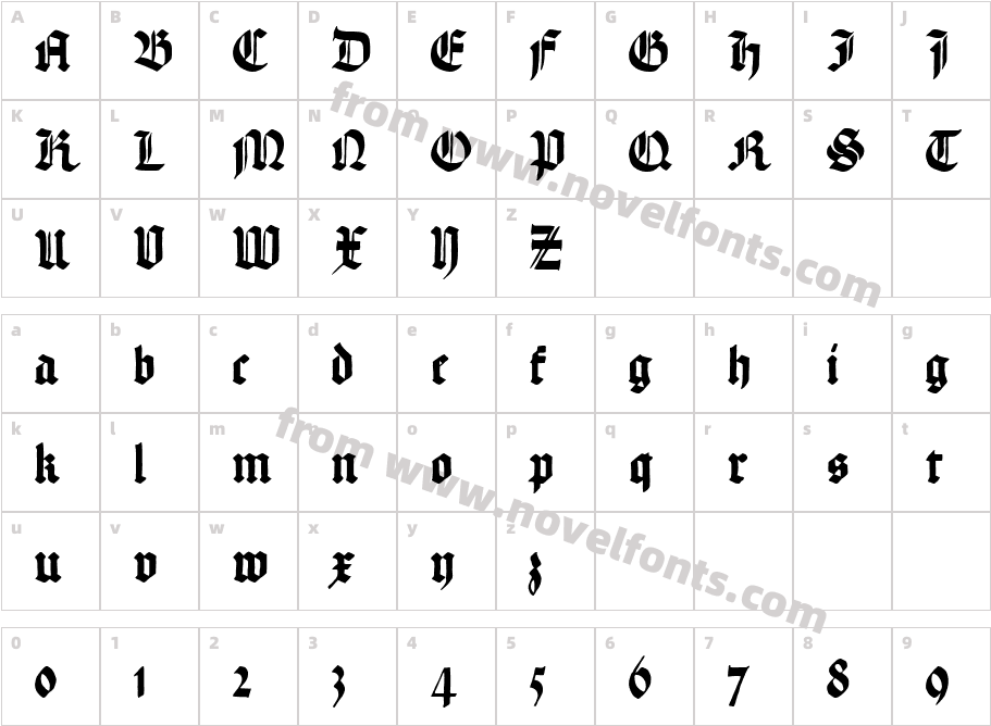 HandTexturCharacter Map