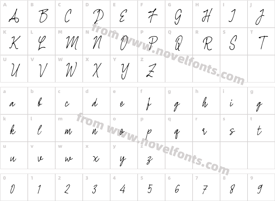 Handai TaulanCharacter Map