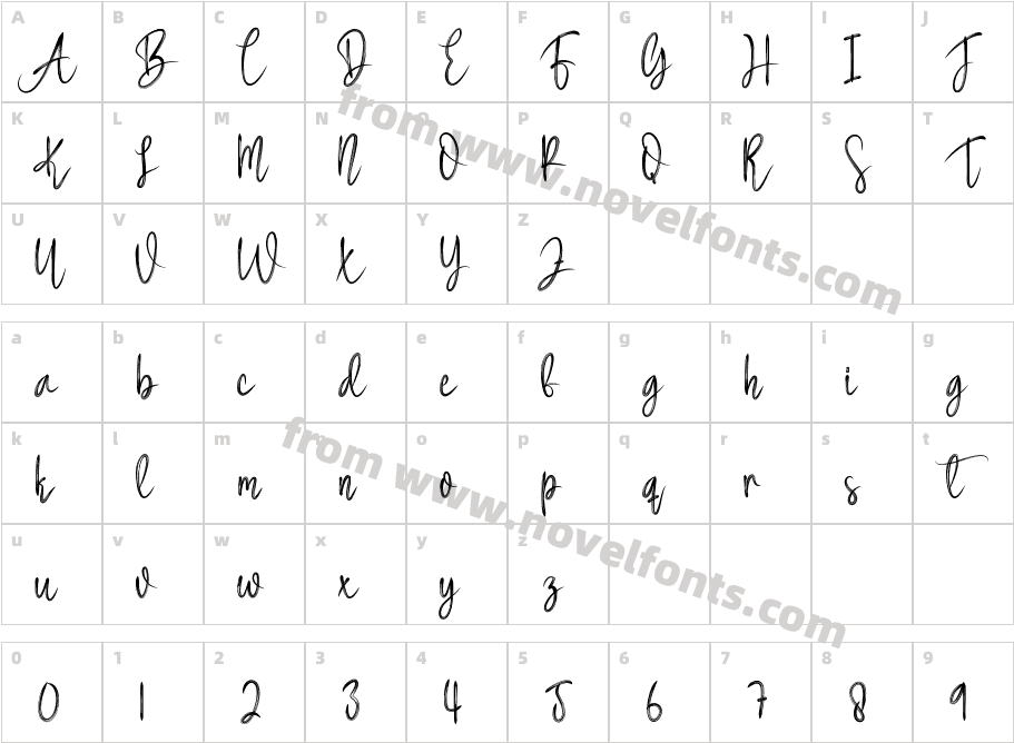 Handika-6Y2GqCharacter Map