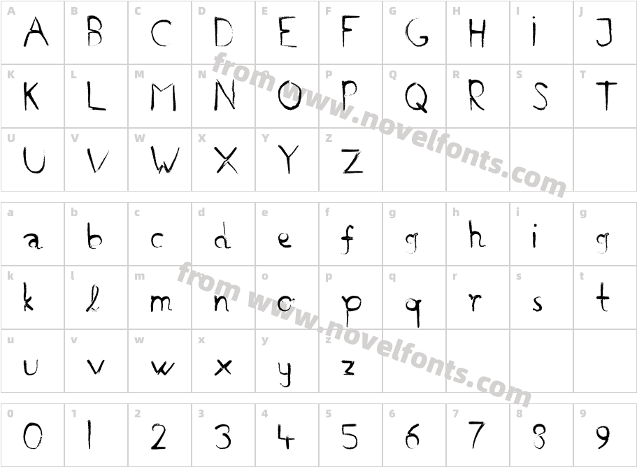 HandmadeCharacter Map