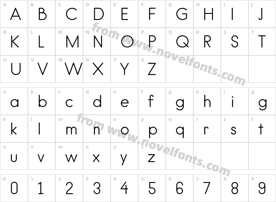 Hanken LightCharacter Map