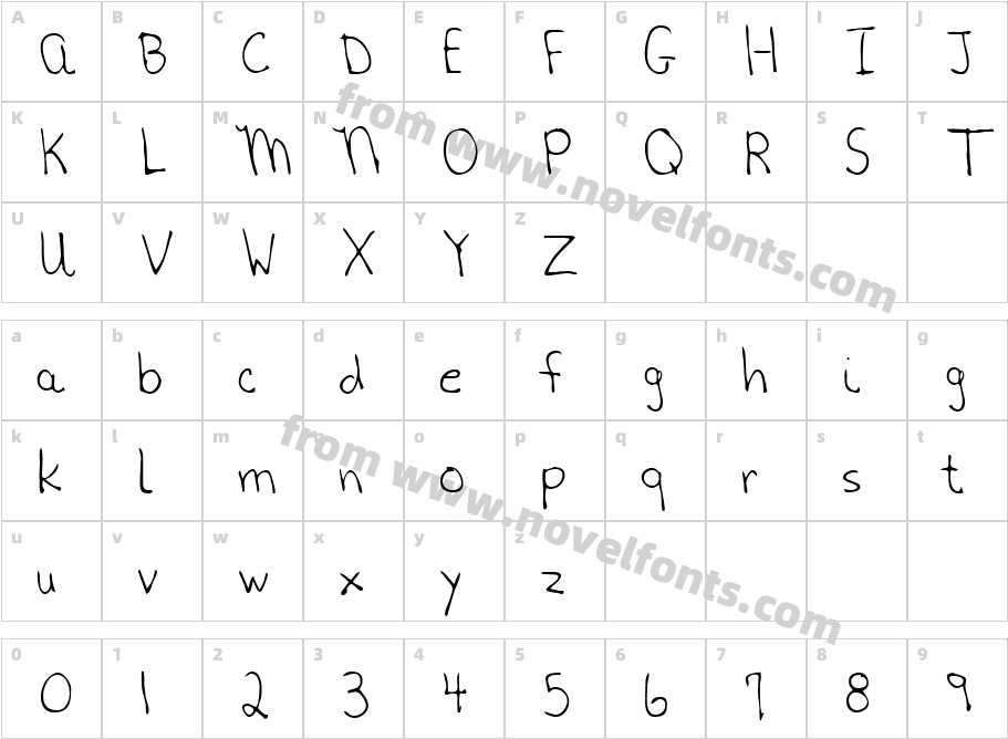 HanksHand-PlainCharacter Map