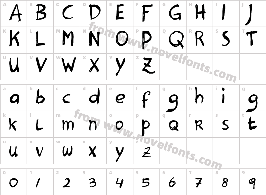 Hanoded HeavyCharacter Map