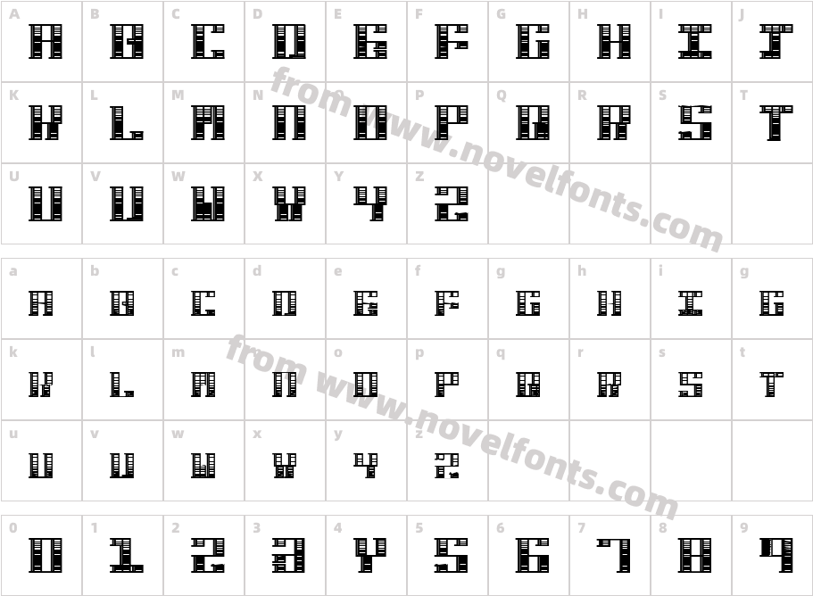 HardbaqCharacter Map