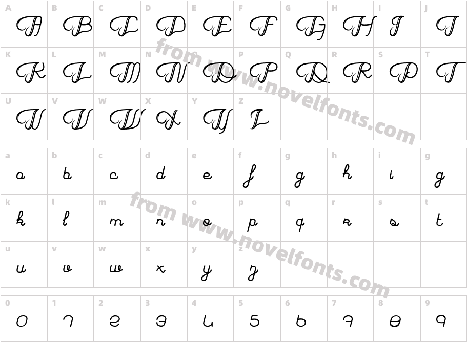 Haricot MagiqueCharacter Map