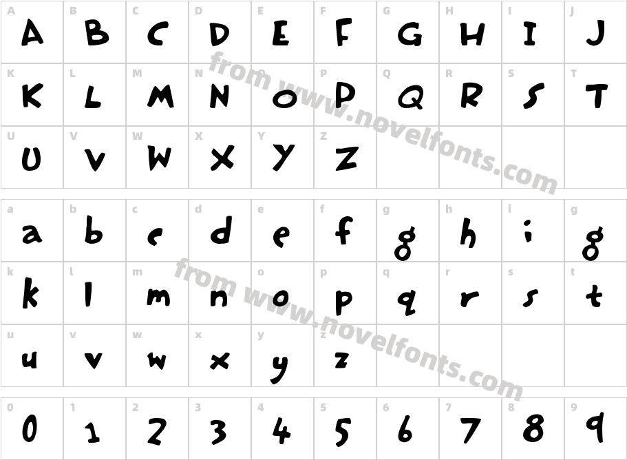 Hasty PuddingCharacter Map