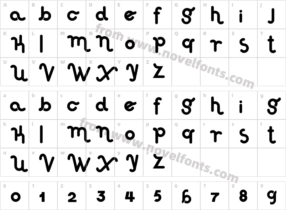 Haus Sweet Haus RoundedCharacter Map