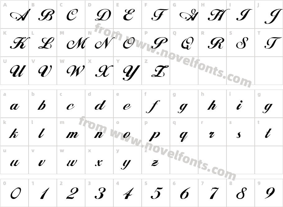 AlisonCharacter Map