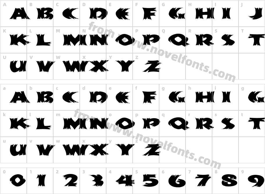 HayStackMFCharacter Map