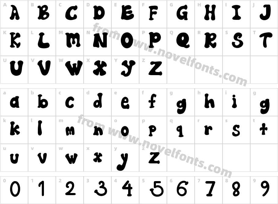 Hynole RegularCharacter Map
