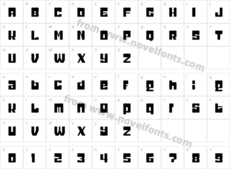 HeadcoldCharacter Map