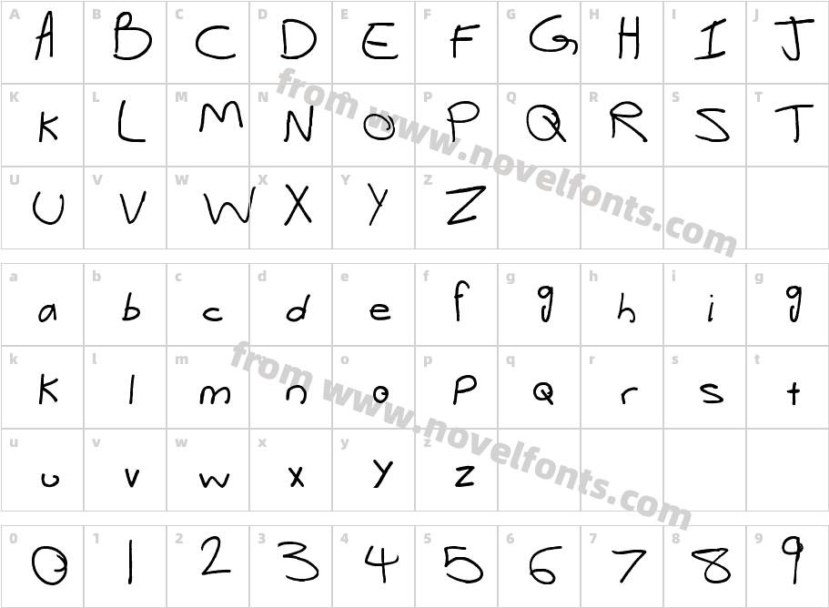 Alix2Character Map