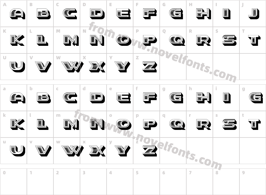 Headway RegularCharacter Map