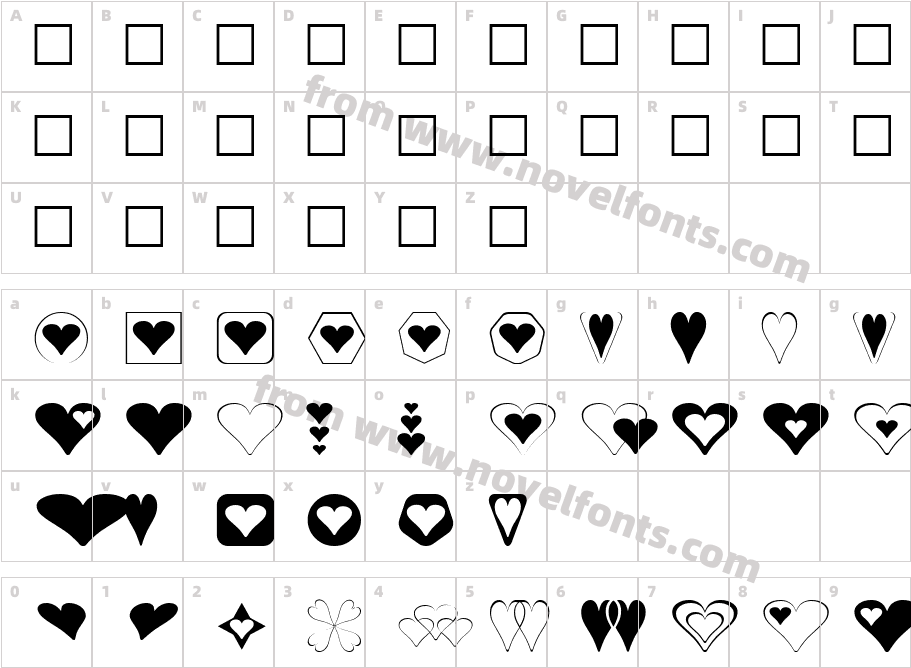 Hearts for 3D FXCharacter Map