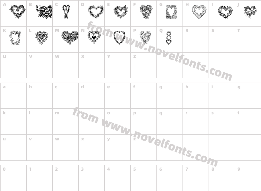 Hearts of LimeCharacter Map