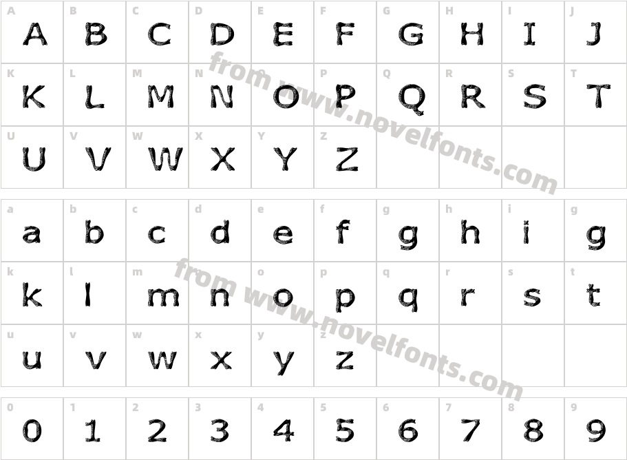 Heavy TextureCharacter Map