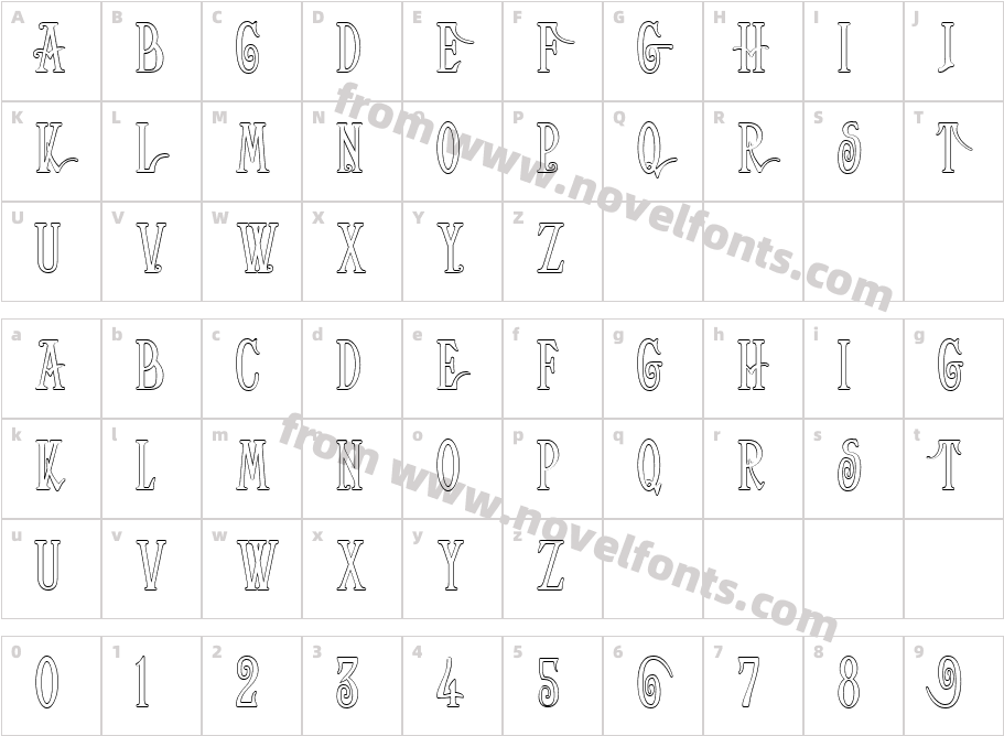 Helena-OutlineCharacter Map