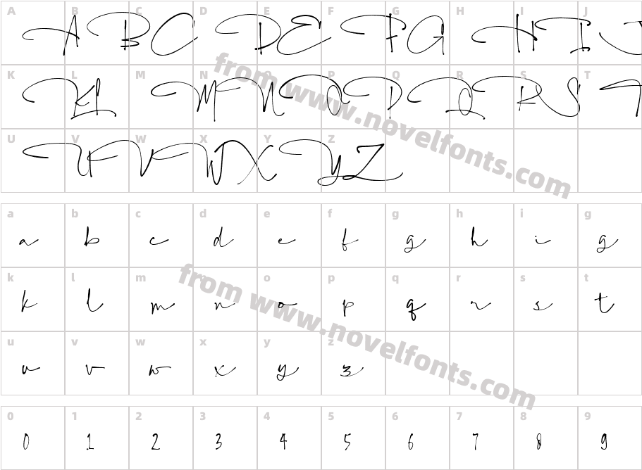 Hello Stylish RegularCharacter Map