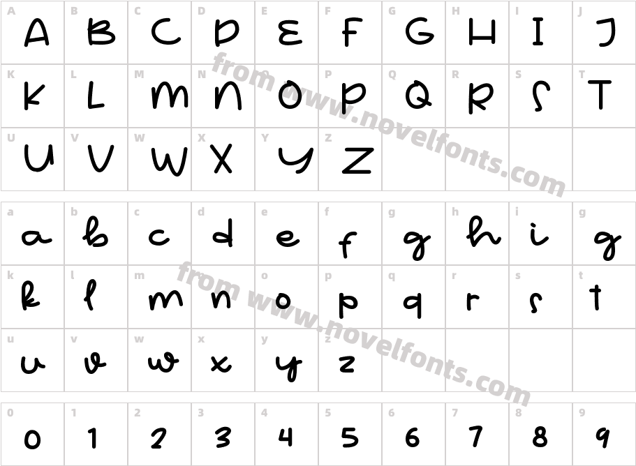 Hello WednesdayCharacter Map