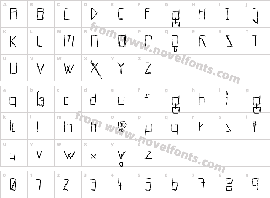 HellsKittchenDevilGod-BoldCharacter Map