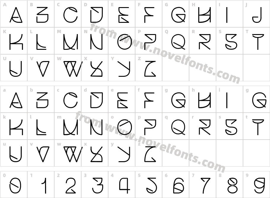 Helvetica StruggleCharacter Map