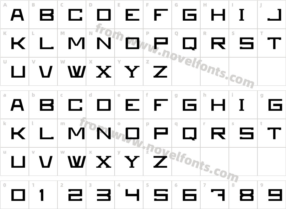 Lupisleg Font RegularCharacter Map