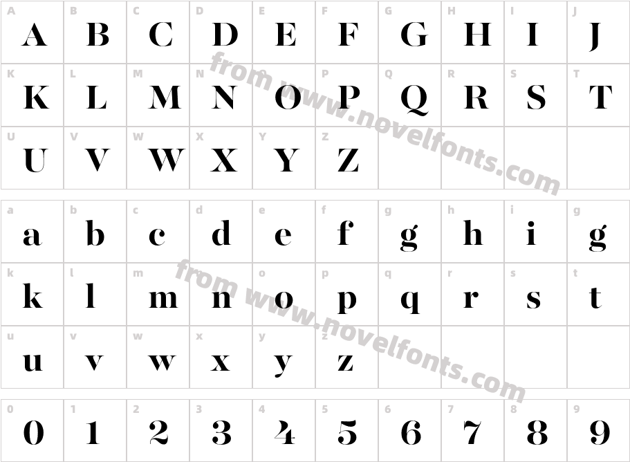 Majesti Banner BoldCharacter Map