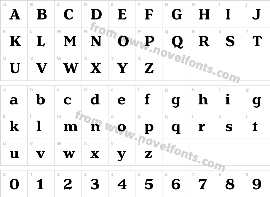 HenrietteCharacter Map