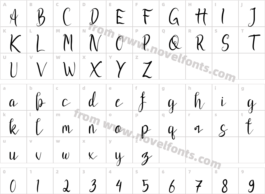 Masbu RegularCharacter Map