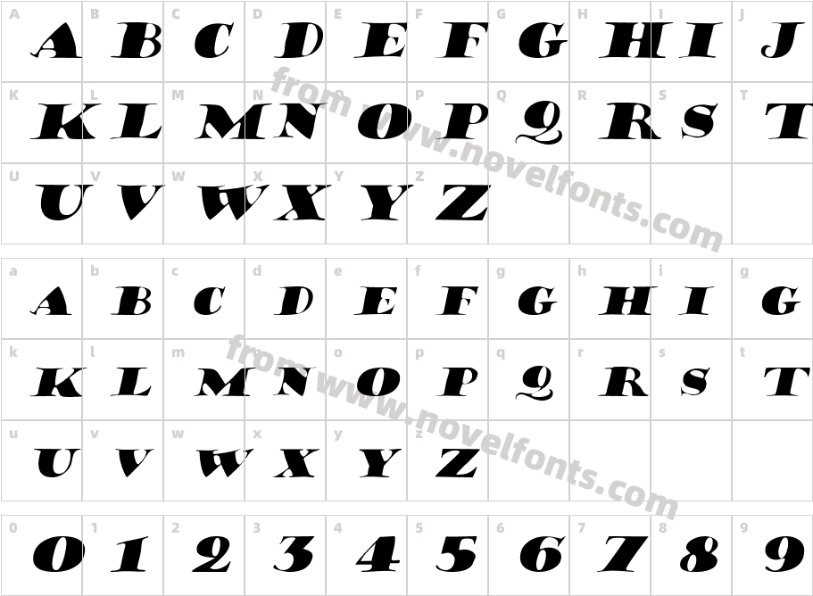 Hermann ItalicCharacter Map