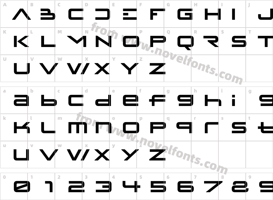 Melete BoldCharacter Map