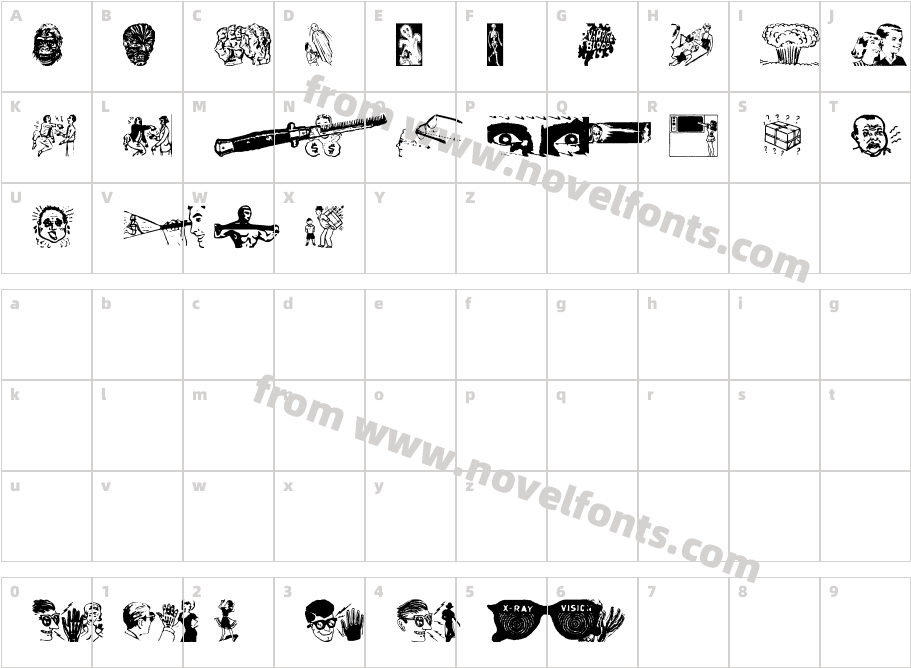 Hey Kids!Character Map