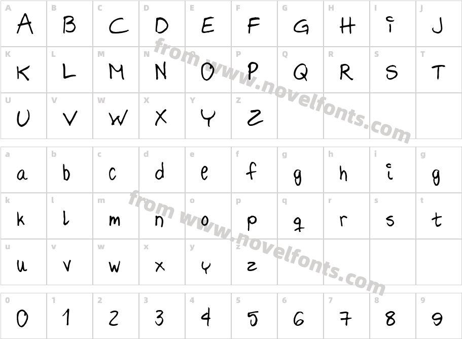 Hilde SharpieCharacter Map