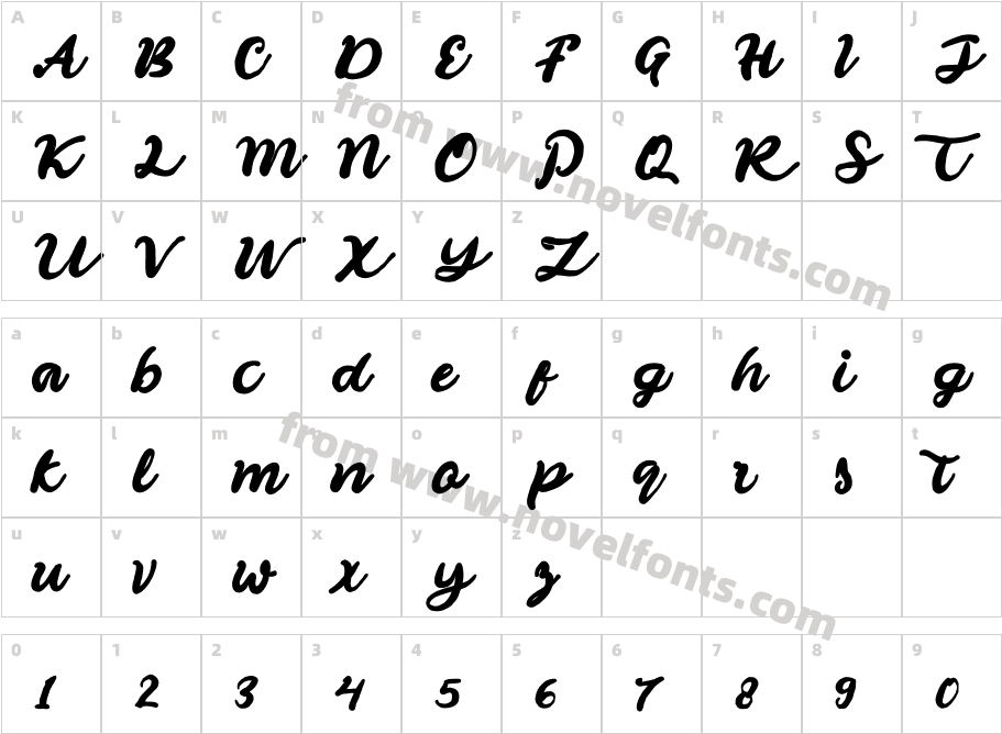 HillawCharacter Map