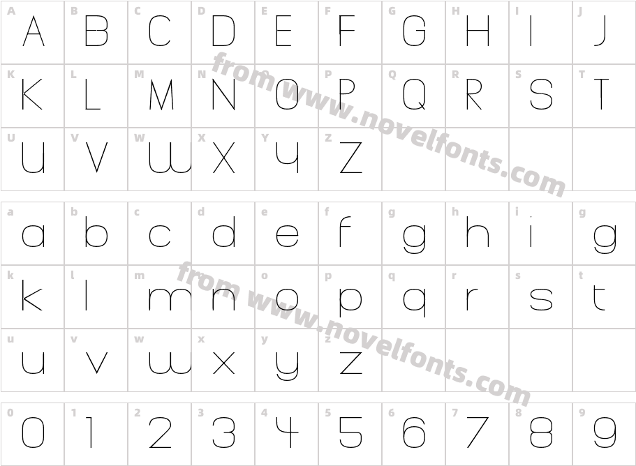 HingeCharacter Map