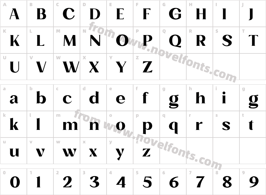 Muttia BoldCharacter Map