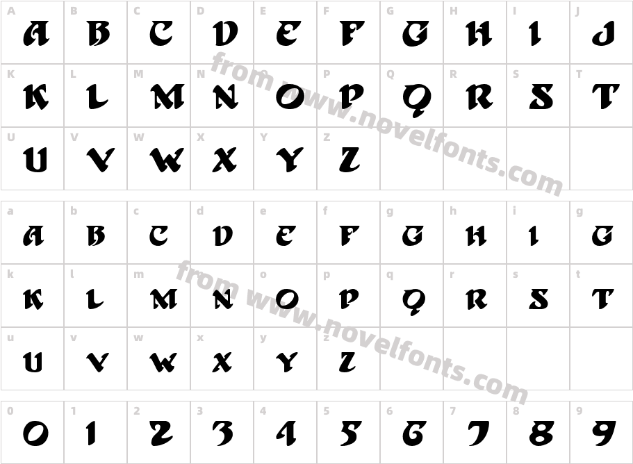 HoffmannCharacter Map