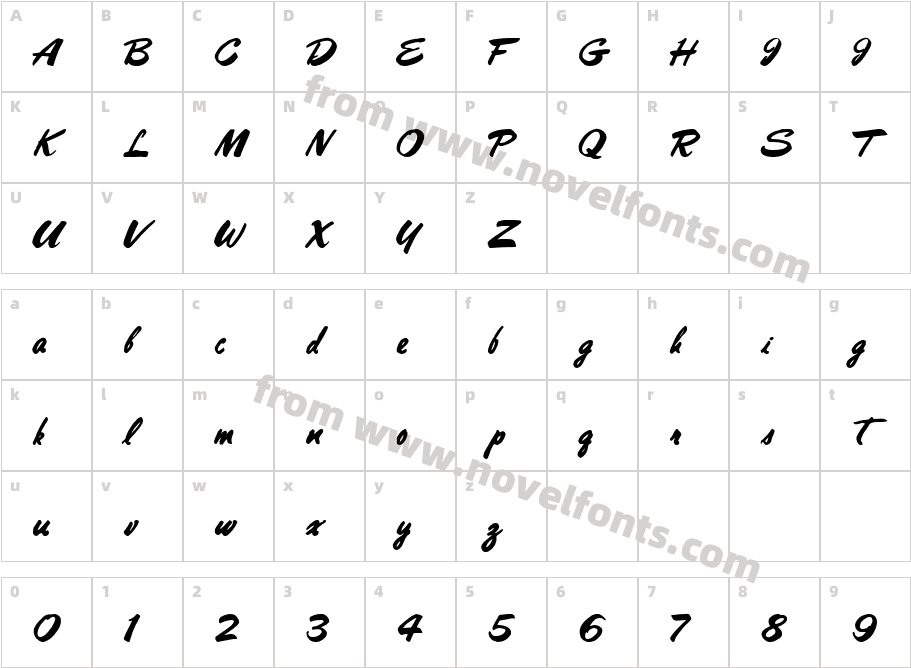 Holiday Best MediumCharacter Map