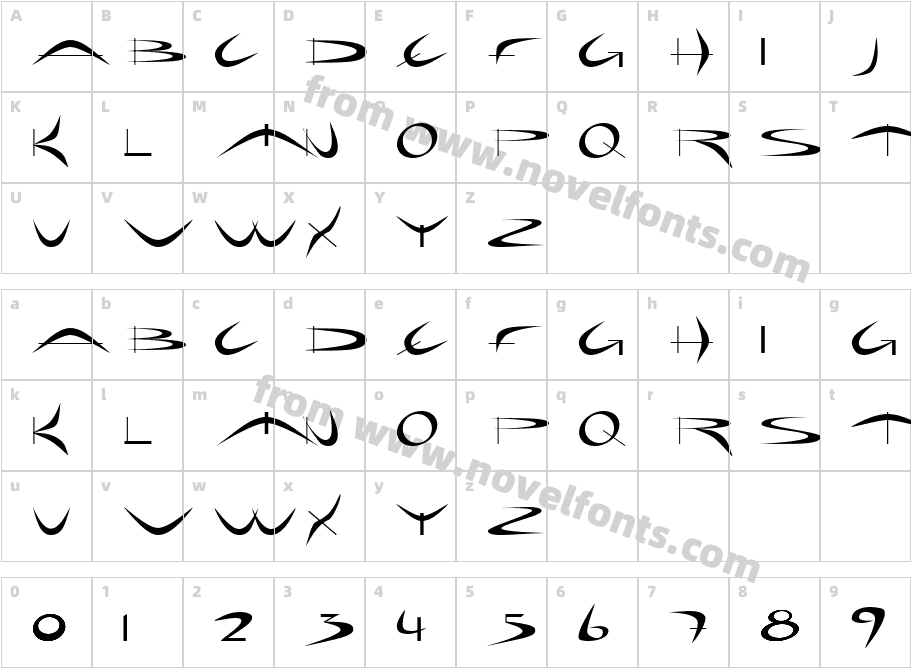 Holiday hardcoreCharacter Map