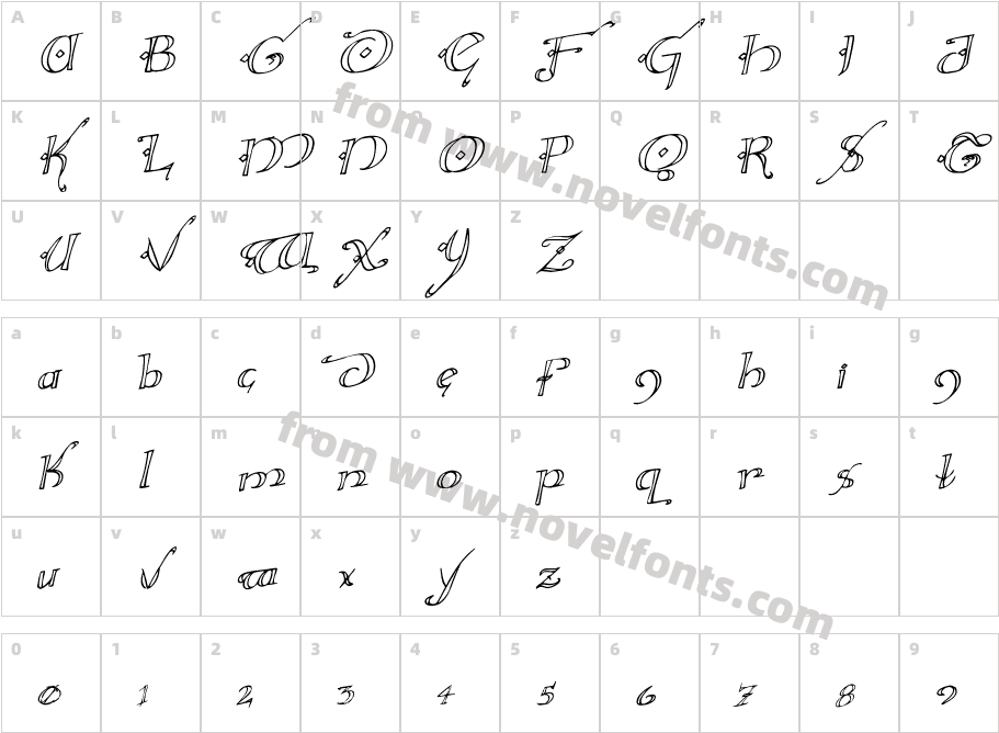 Holly Jingle RotalicCharacter Map